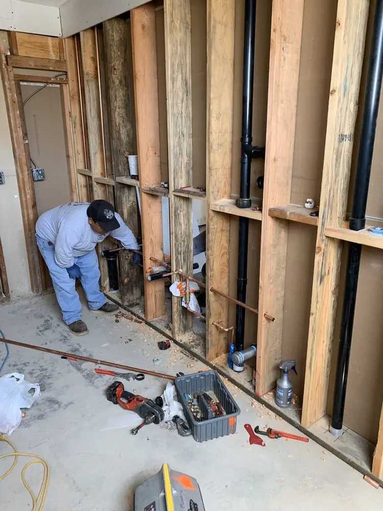 Commercial rough-in plumbing for Gas Line Repair in South Paterson